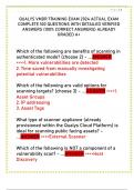 QUALYS VMDR TRAINING EXAM 2024 ACTUAL EXAM  COMPLETE 100 QUESTIONS WITH DETAILED VERIFIED  ANSWERS &lpar;100&percnt; CORRECT ANSWERS&rpar; ALREADY  GRADED A&plus; 