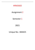 HRM2602 Assignment 2 YEARLY MODULE 2021