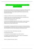 CMP Practice Test with Questions and 100&percnt; Correct Answers