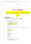 Economics of Money, Banking and Financial Markets 9th Eds TEST BANK