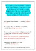 DELTA RAMP COMPREHENSION NEW EXAM 2024 COMPLETE 300  QUESTIONS WITH DETAILED VERIFIED AND 100&percnt; CORRECT  ANSWERS ACTUAL BRAND-NEW EXAM ALREADY GRADED A&plus;