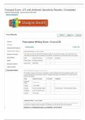 Advanced Pharmacology Focused Exam&colon; UTI with Antibiotic Sensitivity Prescription Writing Results &vert; Completed