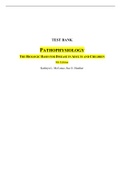 TEST BANK For PATHOPHYSIOLOGY THE BIOLOGIC BASIS FOR DISEASE IN ADULTS AND CHILDREN 8th Edition