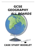 GCSE Geography Case Studies