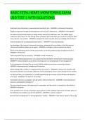 BASIC FETAL HEART MONITORING EXAM L&D TEST 1 WITH SOLUTIONS