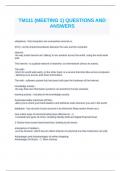 TM111 &lpar;MEETING 1&rpar; QUESTIONS AND ANSWERS
