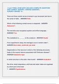 A and P FINAL EXAM &lpar;EDIT&rpar; 2024-2025 &vert;COMPLETE QUESTIONS  AND CORRECT ANSWRS &lpar; VERIFIED ANSWERS &rpar;  ALREADY GRADED A&plus;&period;