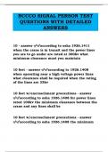 NCCCO SIGNAL PERSON TEST QUESTIONS WITH DETAILED ANSWERS