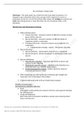 BIO 220  Exam 3 Study Guide and Biome and Ecosystem Essay