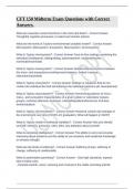 CFT 150 Midterm Exam Questions with Correct Answers&period;