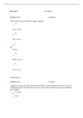 CHEMISTRY SCIN131 Lesson 04 -Week 4 Quiz 4 answered
