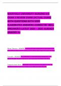   MARYVILLE UNIVERSITY NURSING 615 EXAM 3 REVIEW EXAM &lpar;ACTUAL EXAM&rpar; WITH QUESTIONS WITH VERY ELABORATED ANSWERS CORRECTRY WELL ORGANIZED LATEST 2024 &ndash; 2025 ALREADY GRADED A&plus;