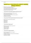 NUR230 Exam 4 QUESTIONS WITH COMPLETE ANSWERS ALREADY GRADED A&plus;