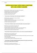 NUR230 GALEN EXAM 3 &lpar;PEDS EXAM 1&rpar; QUESTIONS WITH 100&percnt; CORRECT ANSWERS 2024