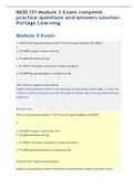 BIOD 121 Module 3 Exam complete practice questions and answers solution Portage Learning