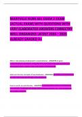 MARYVILLE NURS 661 EXAM 2 EXAM &lpar;ACTUAL EXAM&rpar; WITH QUESTIONS WITH VERY ELABORATED ANSWERS CORRECTRY WELL ORGANIZED LATEST 2024 &ndash; 2025 ALREADY GRADED A&plus;   