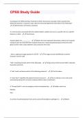 CPSS  EXAM PACKAGE DEAL QUESTIONS & ANSWERS RATED A&plus;
