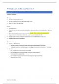 College aantekeningen Algemene genetica (I0V72A) 