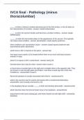 IVCA final - Pathology &lpar;minus thoracolumbar&rpar; Questions and Answers 100&percnt; Accurate