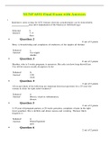 NUNP 6551 Final Exam with Answers (VERIFIED)