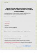 WGU D075 OBJECTIVE ASSESSMENT EXAM-USE THIS PACKAGE TO get more DETAILED CONTENT for less&excl;