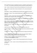 PTA NPTE EXAM &lpar;CARDIOVASCULAR&sol;PULMONARY&rpar;