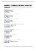 Prophecy EKG Exam Questions and Correct Answers&period;