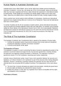 Human Rights in Australia and the Role of the Constitution: Summary