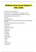 NUR200 Exam Latest Update &commat; 2024 -2025 