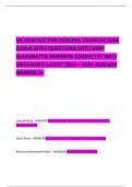 VA CONTRACTOR GENERAL EXAM &lpar;ACTUAL EXAM&rpar; WITH QUESTIONS WITH VERY ELABORATED ANSWERS CORRECTRY WELL ORGANIZED LATEST 2024 &ndash; 2025 ALREADY GRADED A&plus; 