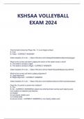 KSHSAA VOLLEYBALL EXAM 2024 