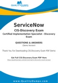 ServiceNow CIS-Discovery Dumps - Prepare Yourself For CIS-Discovery Exam