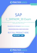 SAP C_SMPADM_30 Dumps - The Best Way To Succeed in Your C_SMPADM_30 Exam