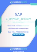 SAP C_SMPADM_30 Dumps - The Best Way To Succeed in Your C_SMPADM_30 Exam