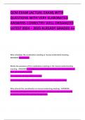 QCM EXAM &lpar;ACTUAL EXAM&rpar; WITH QUESTIONS WITH VERY ELABORATED ANSWERS CORRECTRY WELL ORGANIZED LATEST 2024 &ndash; 2025 ALREADY GRADED A&plus; 