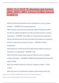 MSSC CLA TEST EXAM 70  Questions and Answers &lpar;2024 &sol; 2025&rpar; &vert; 100&percnt; Correct Verified Answers Graded A&plus;