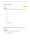 SCIN131 Week 3 Lesson Quiz