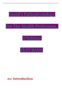Gould’s Pathophysiology For The Health Professions_Test Bank - 5th Edition