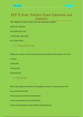 ESP X-Zone&colon; Practice Exam Questions and  Answers