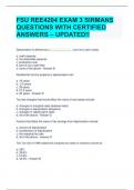 FSU REE4204 EXAM 3 SIRMANS QUESTIONS WITH CERTIFIED ANSWERS &ndash; UPDATED&excl;&excl;  