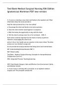 Test Bank Medical Surgical Nursing 10th Edition Ignatavicius Workman PDF new version