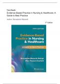 Test Bank- Evidence-Based Practice in Nursing & Healthcare&colon; A Guide to Best Practice 5Th Edition &lpar; Bernadette Mazurek&period; 2023&rpar; Latest Edition &vert;&vert; All Chapters 