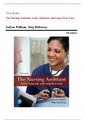 Test Bank For The Nursing Assistant Acute&comma; Subacute&comma; and Long-Term Care&comma; 6th Edition By Jolynn Pulliam&vert; 9780134846651&vert; All Chapters 1-24&vert; LATEST