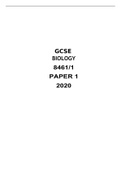 GCSE BIOLOGY 8461/1 PAPER 1  2020 OFFER!!!!!
