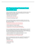 Exam &lpar;elaborations&rpar; ATI Pharmacology Proctored Exam Latest 2020&period;docx