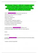 CAS Review - Exam 1 - NR 341&comma; complex exam 1 Latest Update 2024-2025 Actual Exam 400 Questions and 100&percnt; Verified Correct Answers Guaranteed A&plus; Verified by Professor