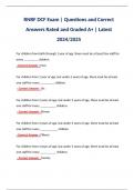 RNRF DCF Exam &vert; Questions and Correct Answers Rated and Graded A&plus; &vert; Latest 2024&sol;2025