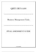 &lpar;WGU QHT1&rpar; BUS 4400 - Business Management Tasks - FA Guide 2024-2025
