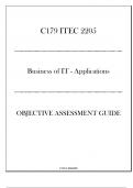 &lpar;WGU C179&rpar; ITEC 2205 - Business of IT Applications - Objective Assessment Guide 2024-2025