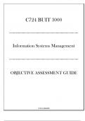 &lpar;WGU C724&rpar; BUIT 3000 - Information Systems Management - Objective Assessment Guide 2024